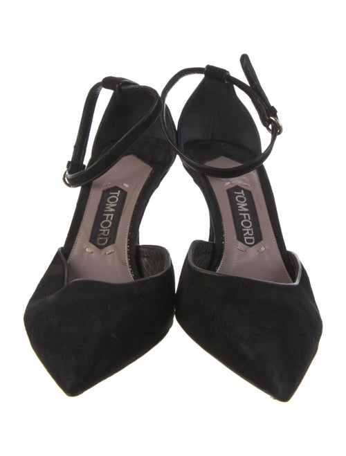 Tom Ford Suede Cutout Accent D'Orsay Pumps