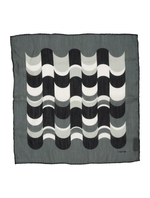 Tom Ford Silk Printed Pocket Square