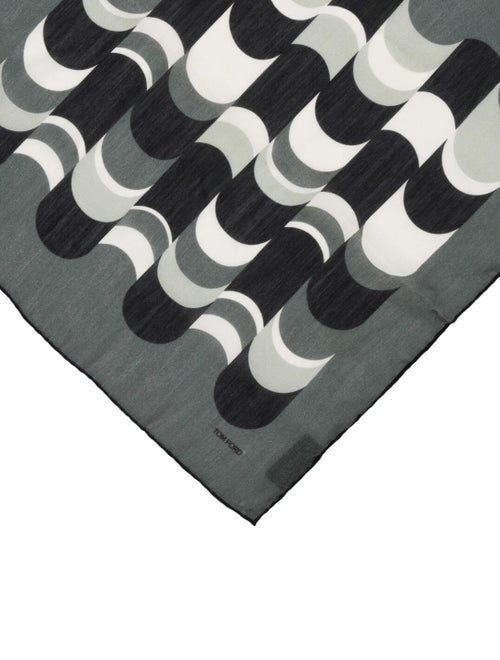 Tom Ford Silk Printed Pocket Square