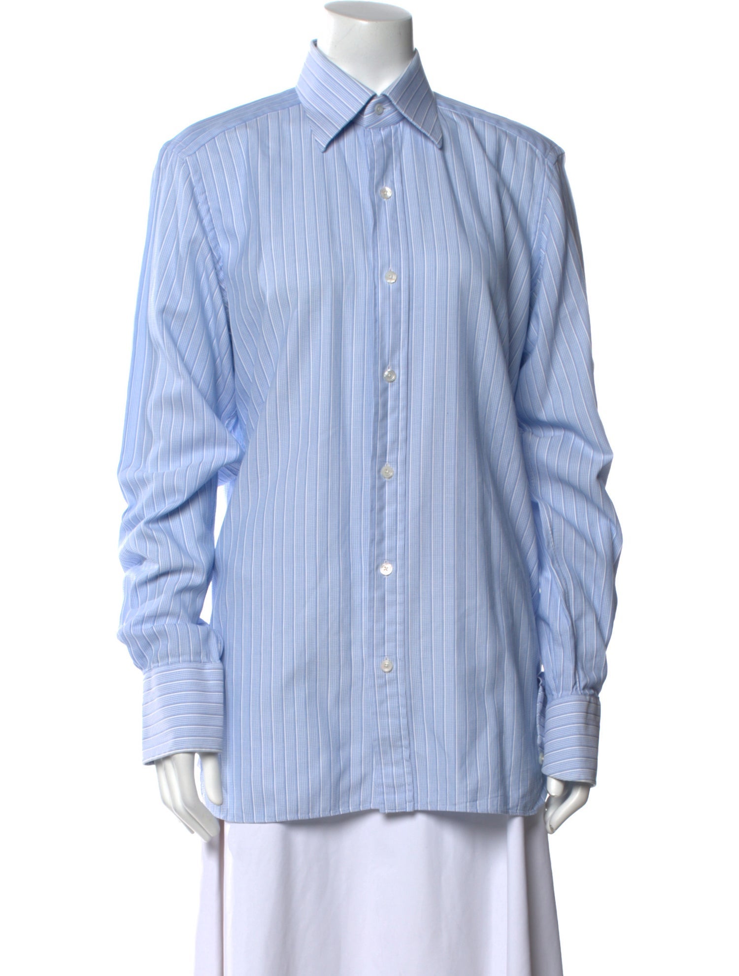Tom Ford Striped Long Sleeve Dress Shirt