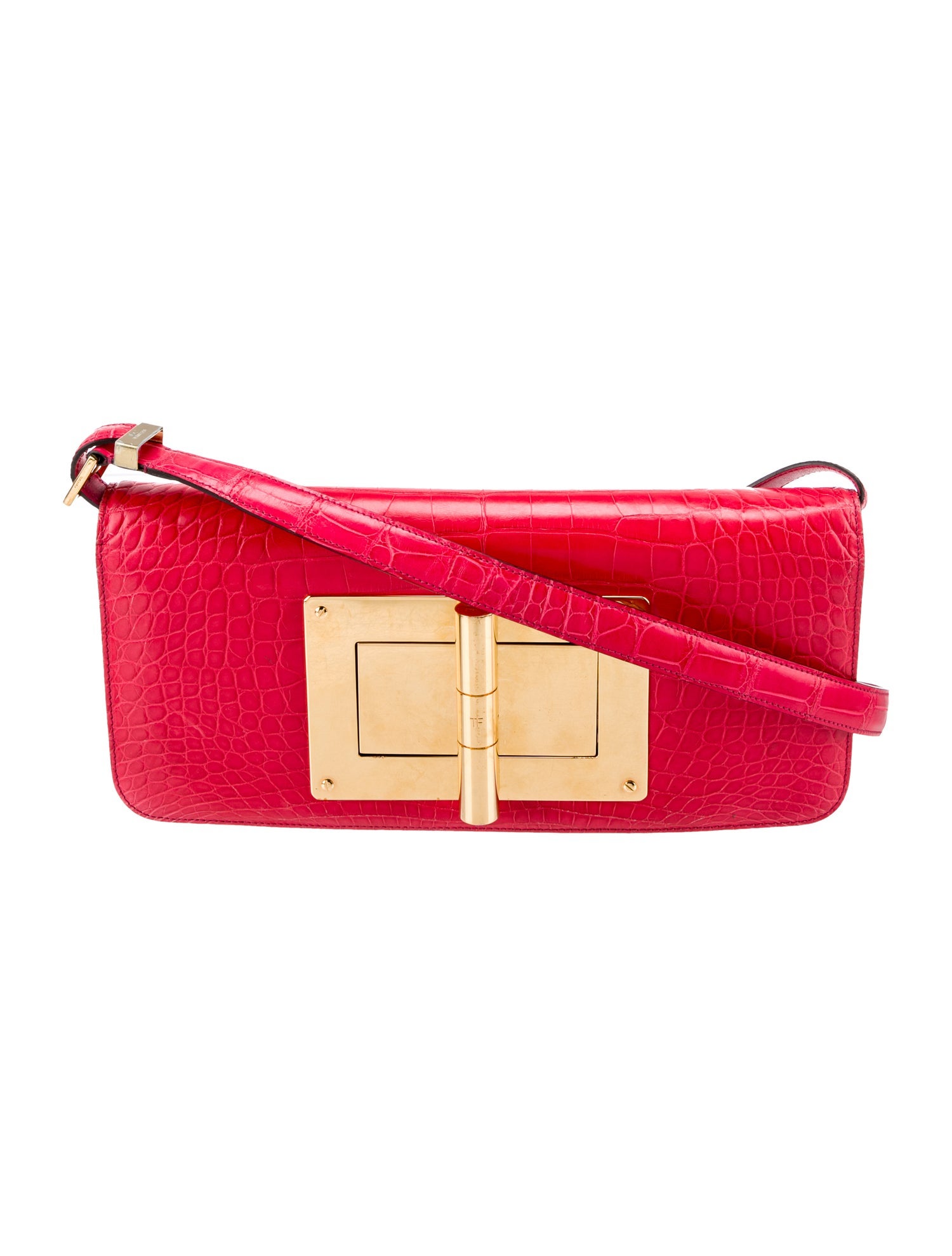 Tom Ford Embossed Leather Shoulder Bag