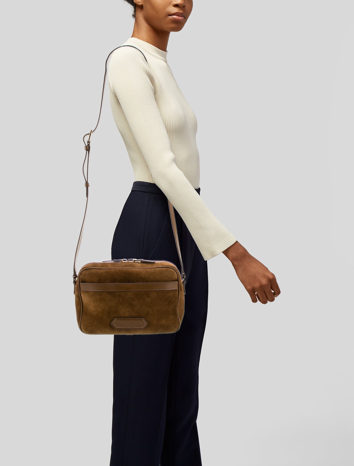 Tom Ford Suede Crossbody Bag
