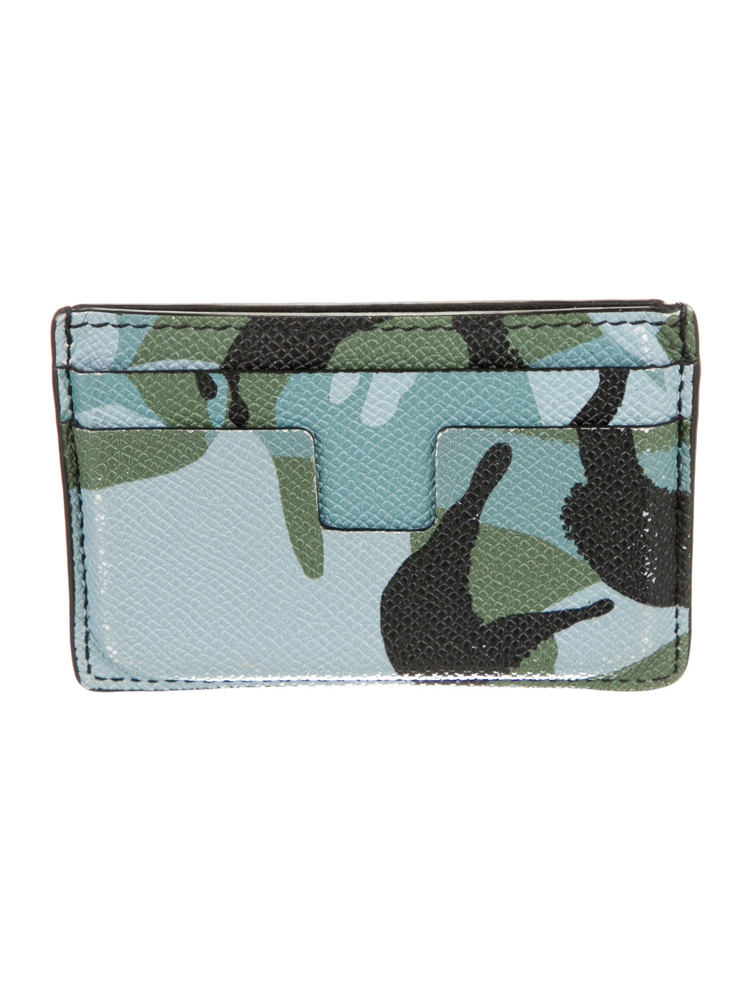 Tom Ford Leather Printed Card Holder