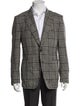 Tom Ford Wool Plaid Print Blazer