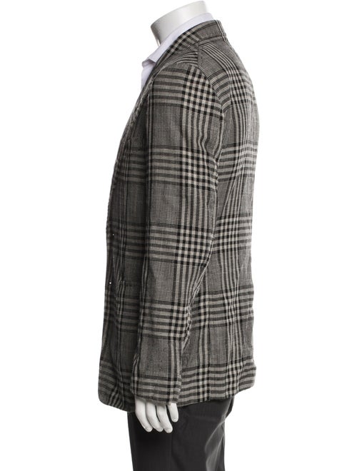 Tom Ford Wool Plaid Print Blazer