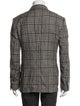 Tom Ford Wool Plaid Print Blazer