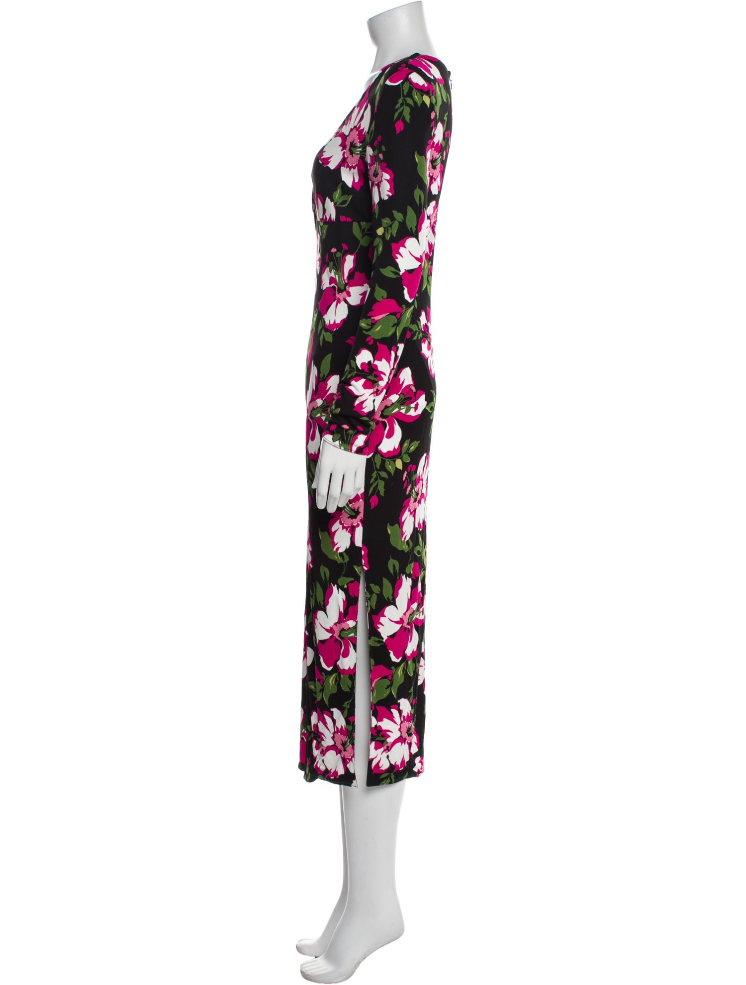 Tom Ford Floral Print Midi Length Dress