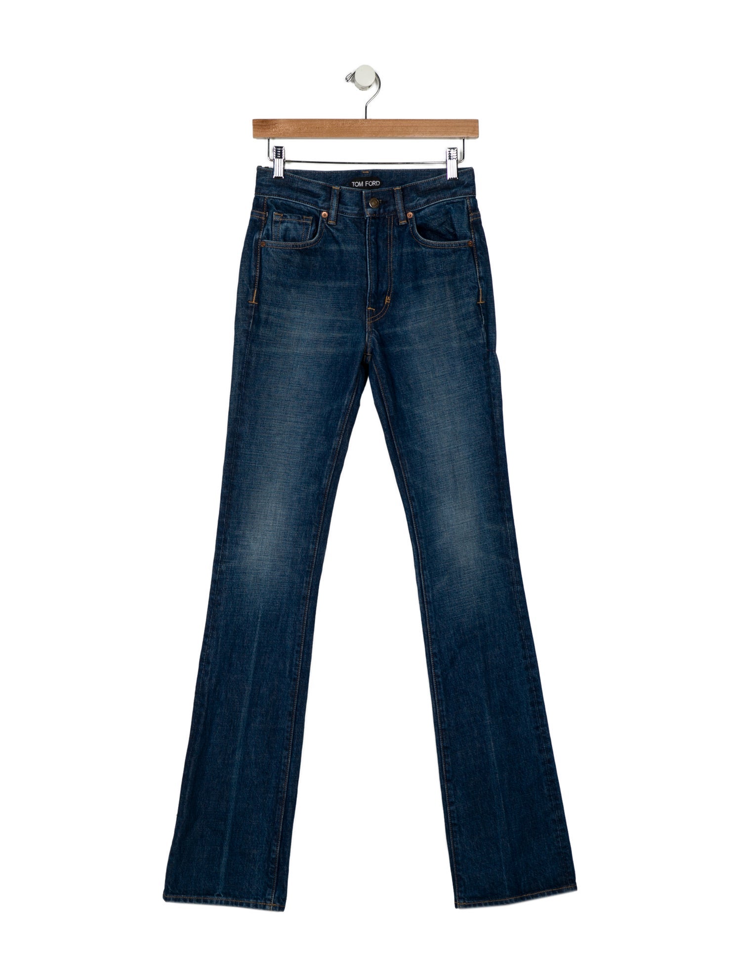 Tom Ford Mid-Rise Straight Leg Jeans