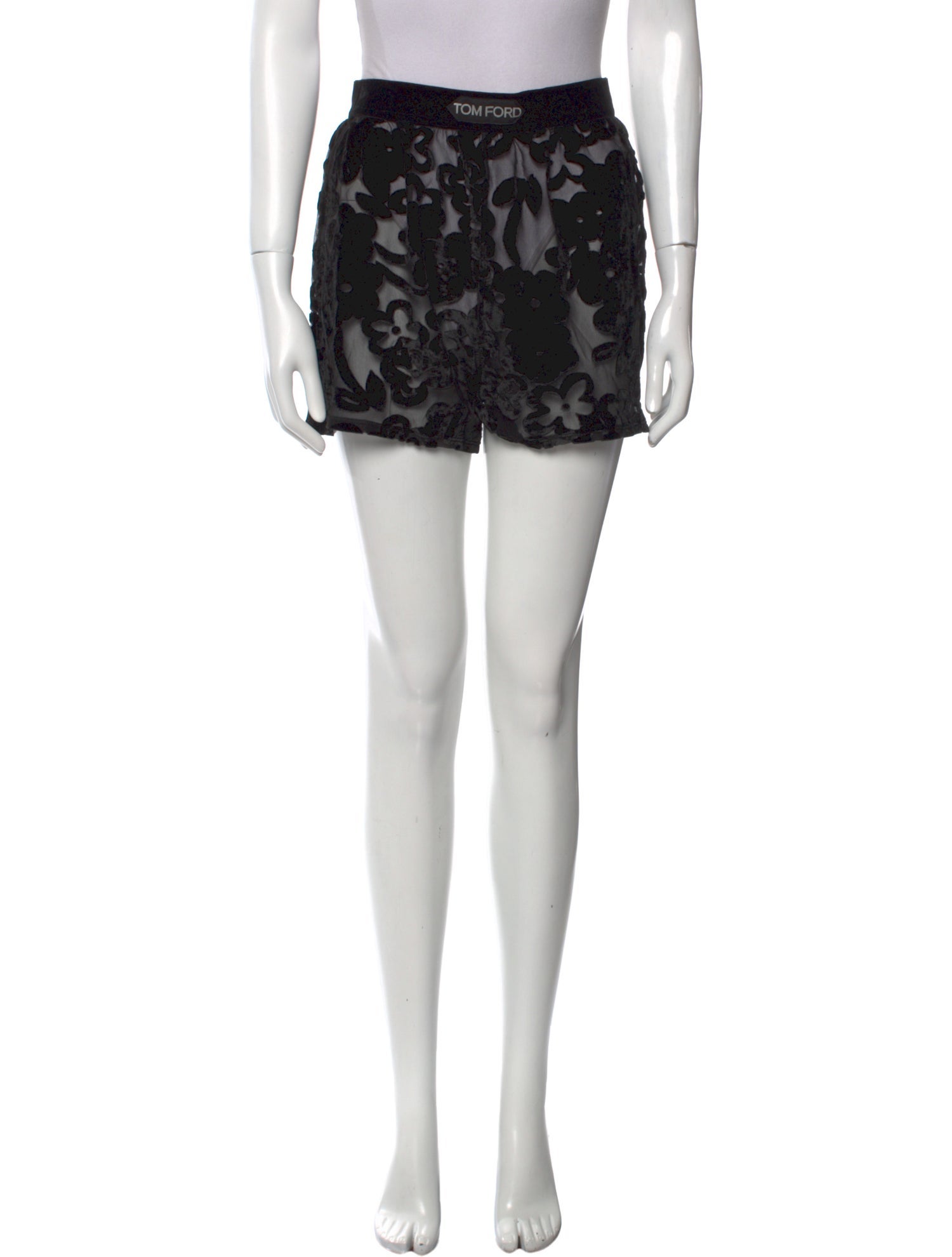 Tom Ford Lace Pattern Mini Shorts