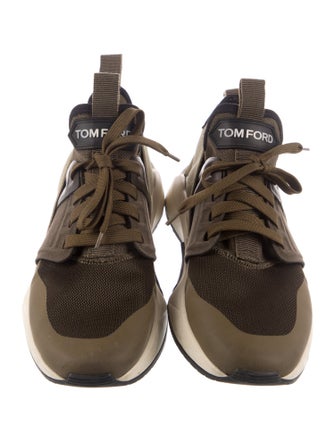 Tom Ford Suede Printed Athletic Sneakers