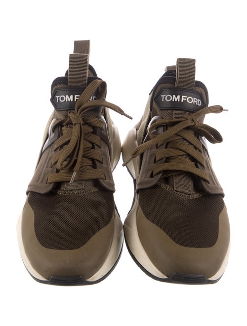 Tom Ford Suede Printed Athletic Sneakers