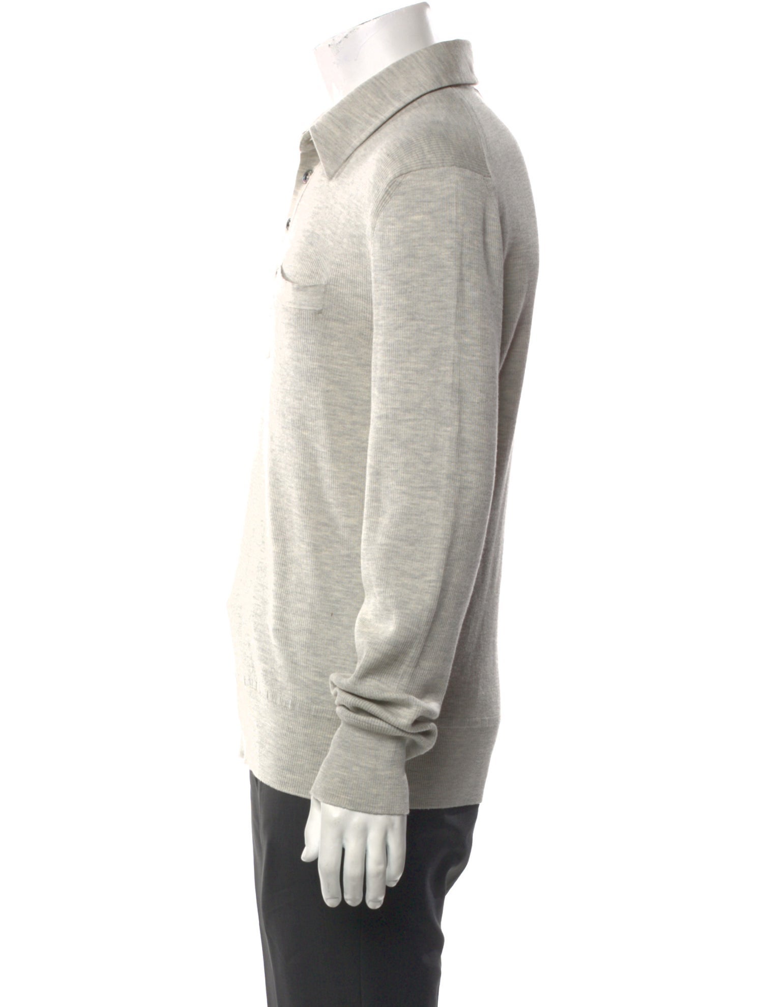 Tom Ford Collar Long Sleeve Polo Sweater