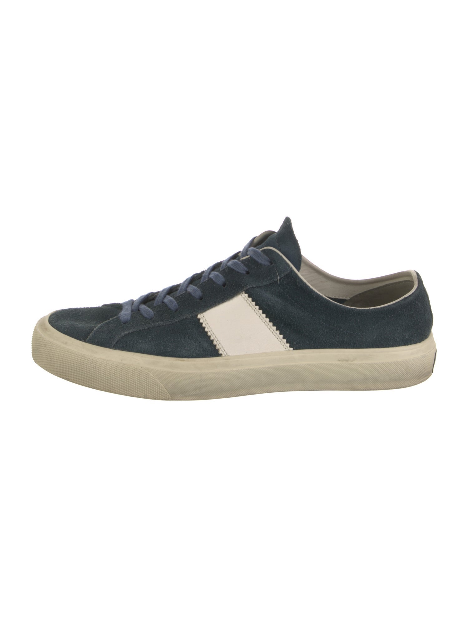 Tom Ford Suede Colorblock Pattern Sneakers