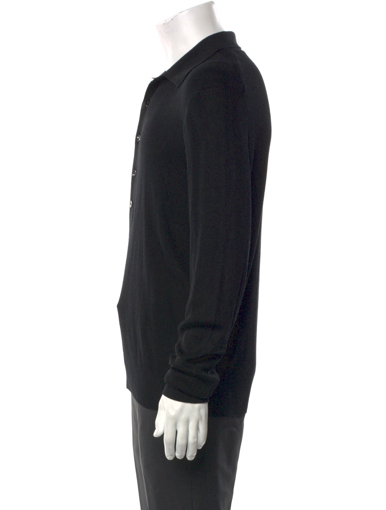 Tom Ford Collar Long Sleeve Polo Shirt