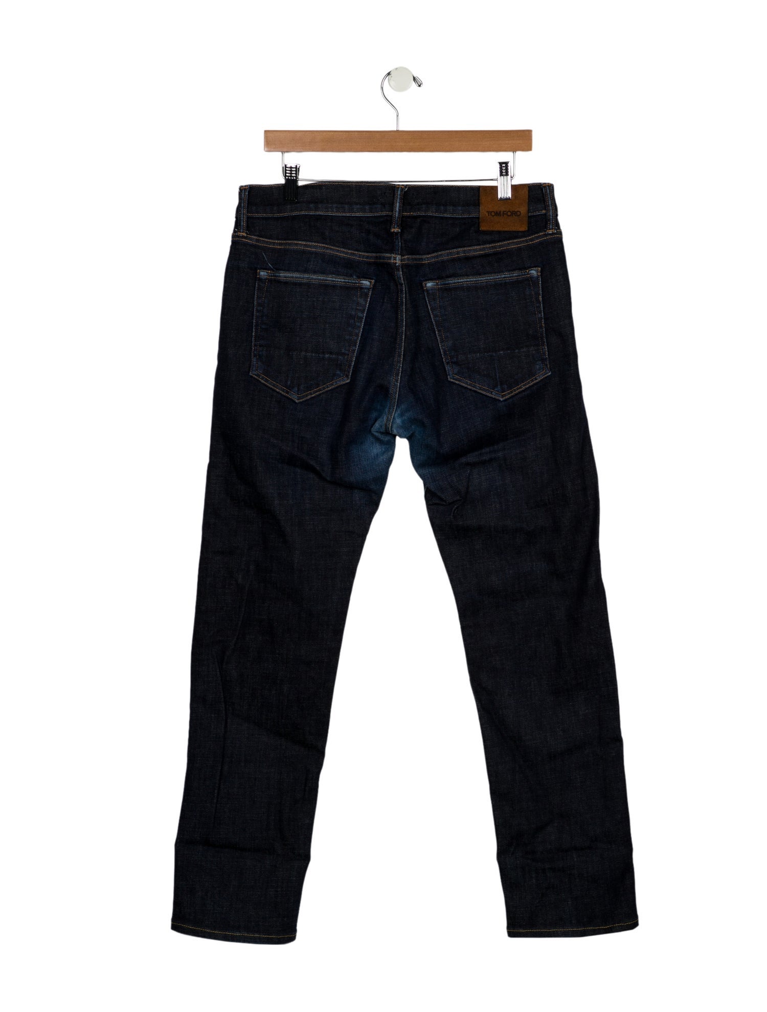 Tom Ford Mid-Rise Straight Leg Jeans