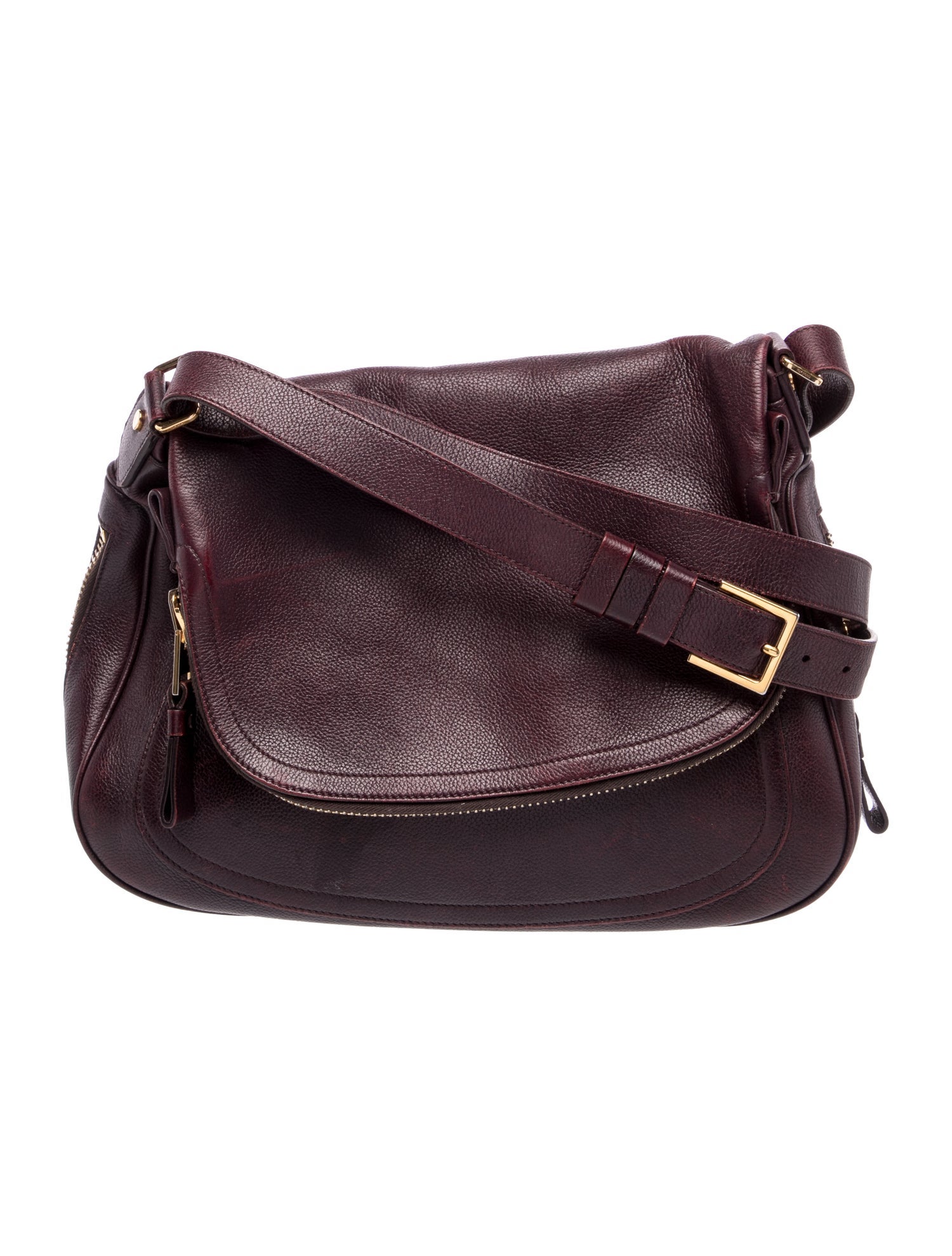 Tom Ford Leather Messenger Bag