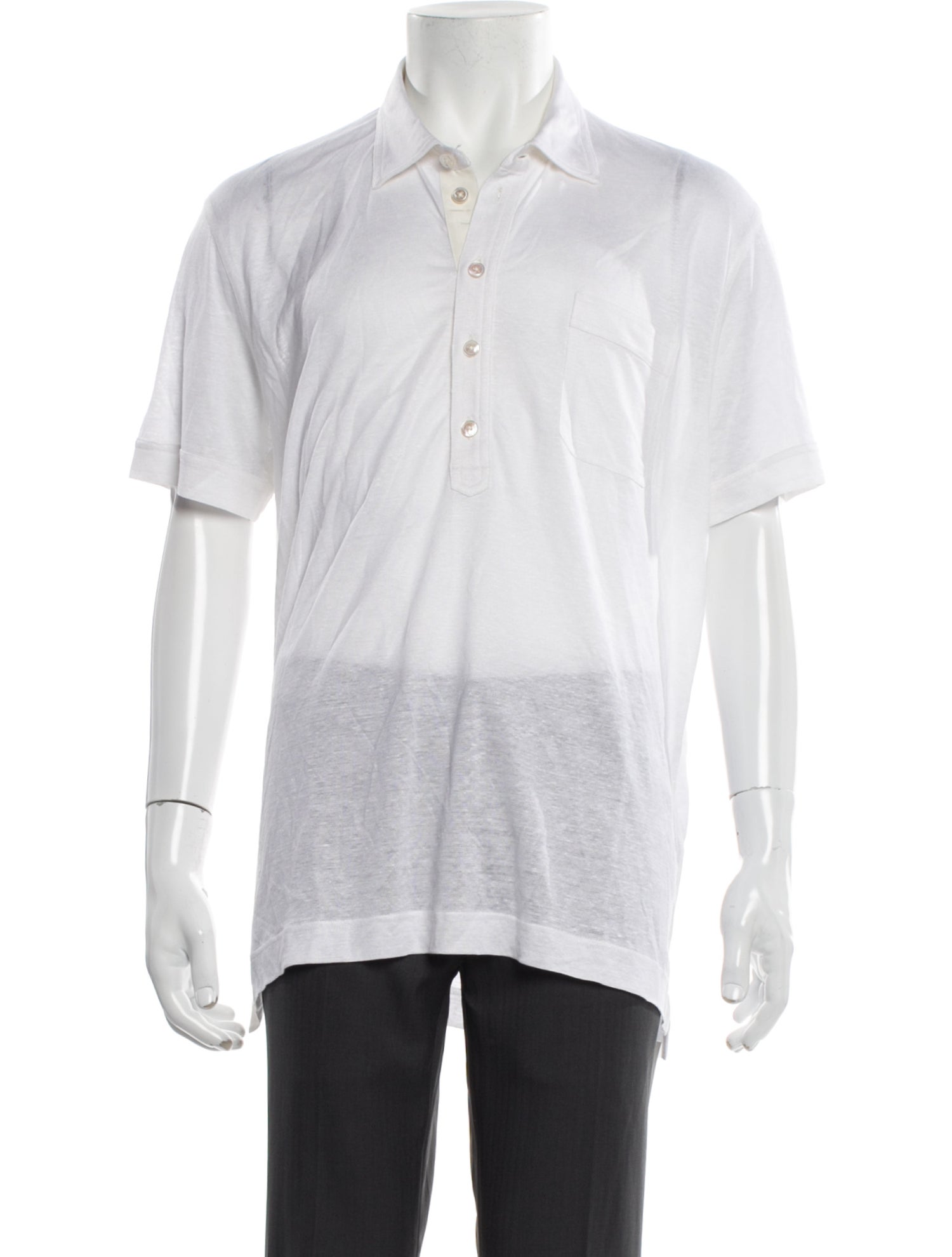 Tom Ford Silk Collar Polo Shirt