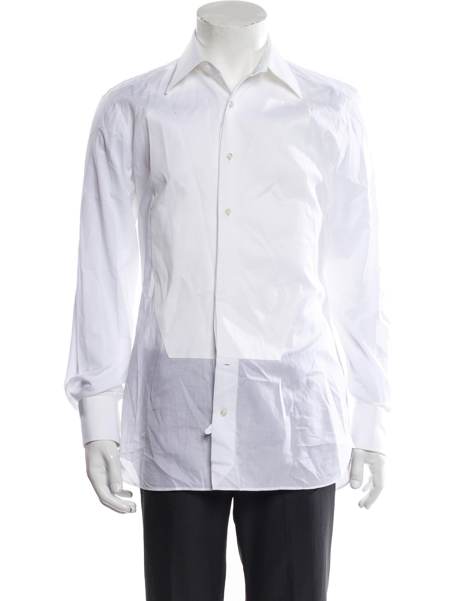 Tom Ford Long Sleeve Tuxedo Shirt