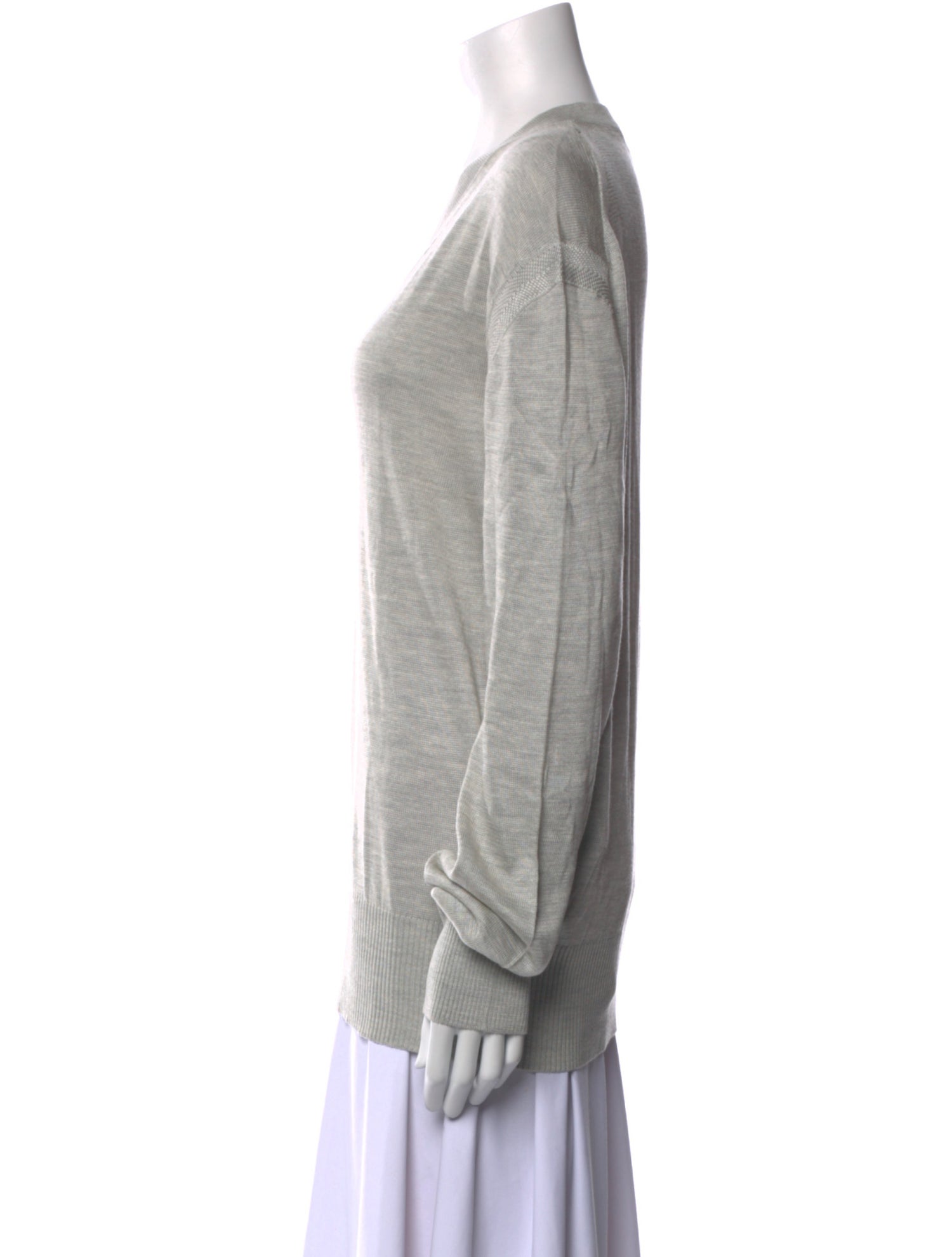 Tom Ford Silk V-Neck Sweatshirt