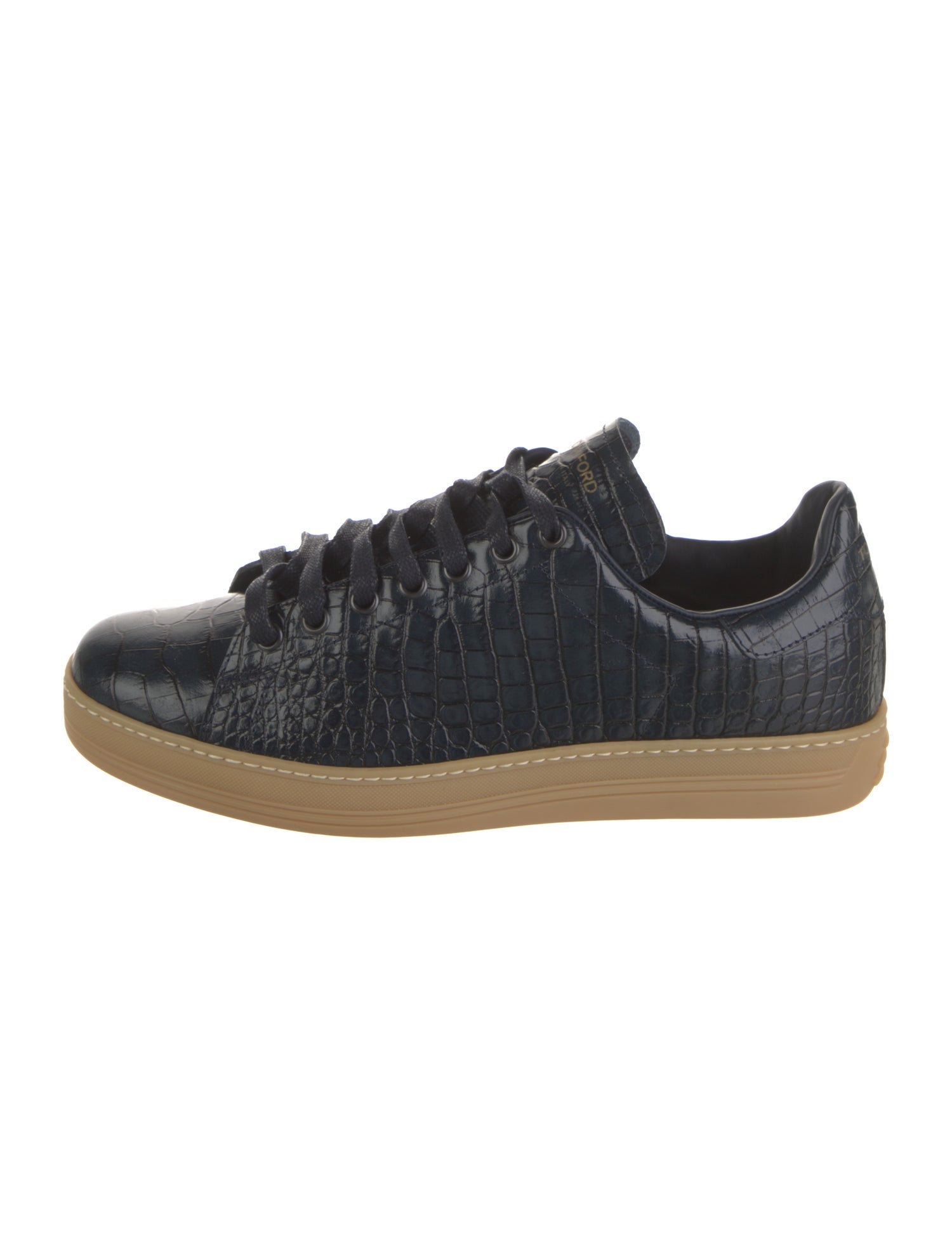 Tom Ford Embossed Leather Sneakers