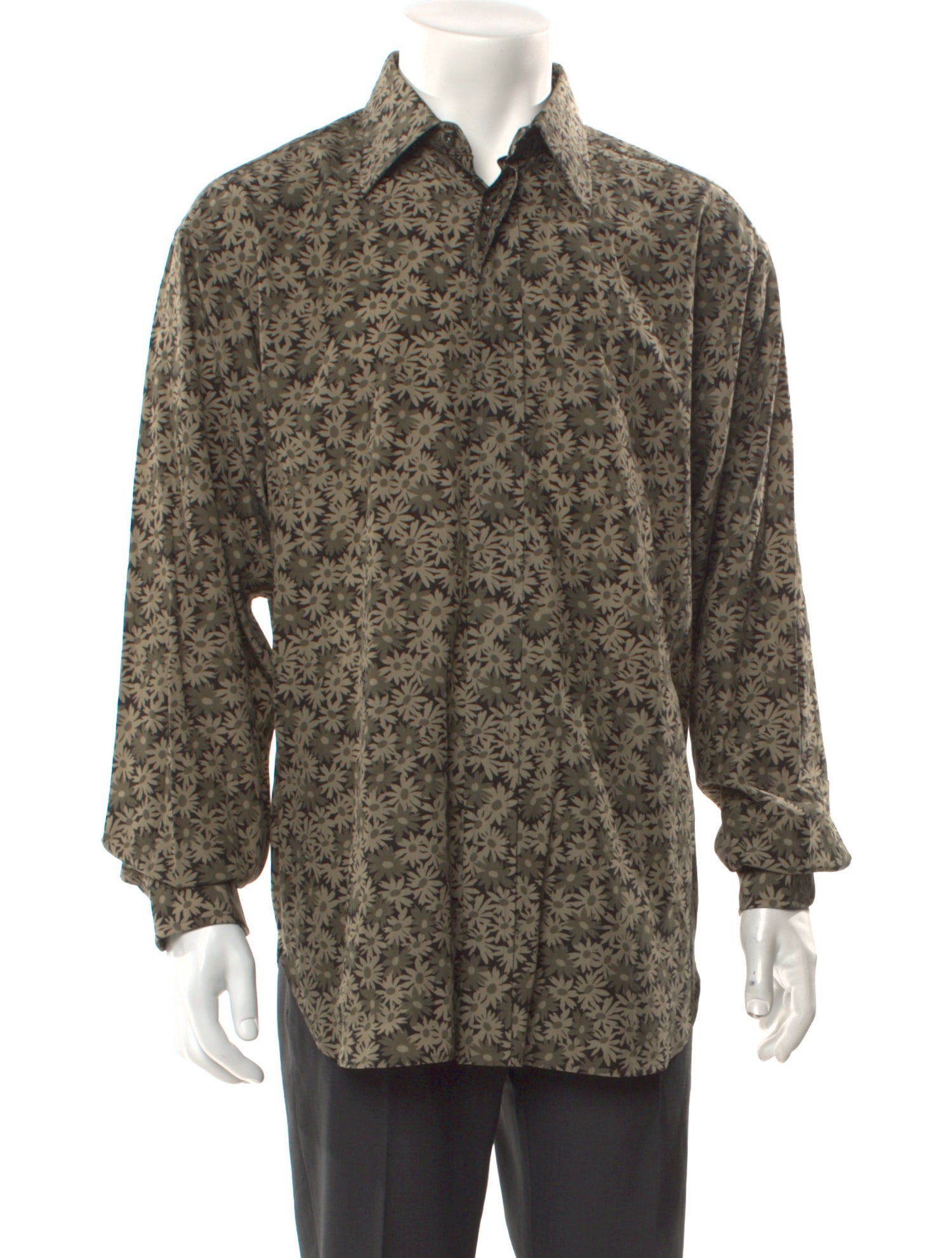 Tom Ford Floral Print Long Sleeve Shirt