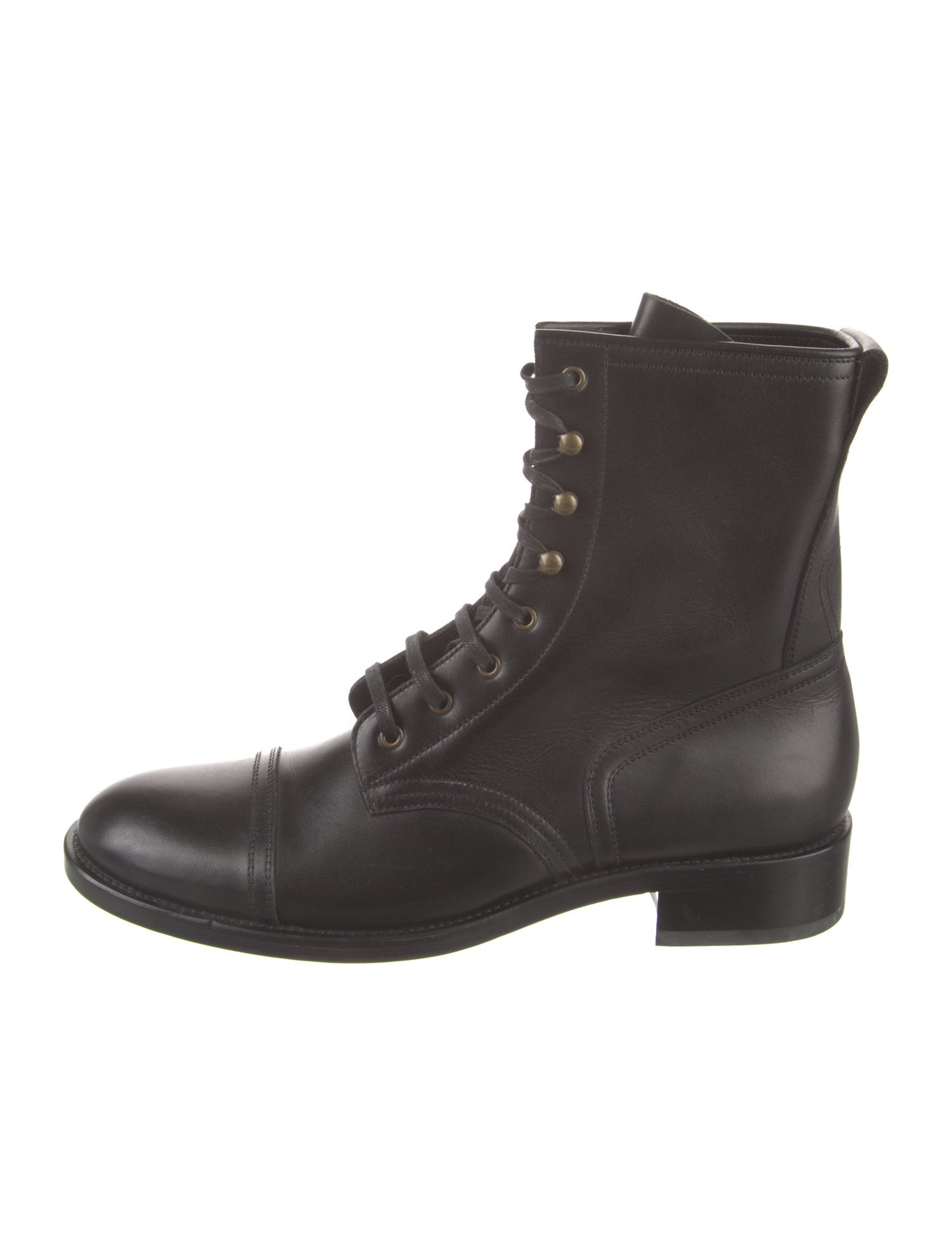 Tom Ford Leather Lace-Up Boots