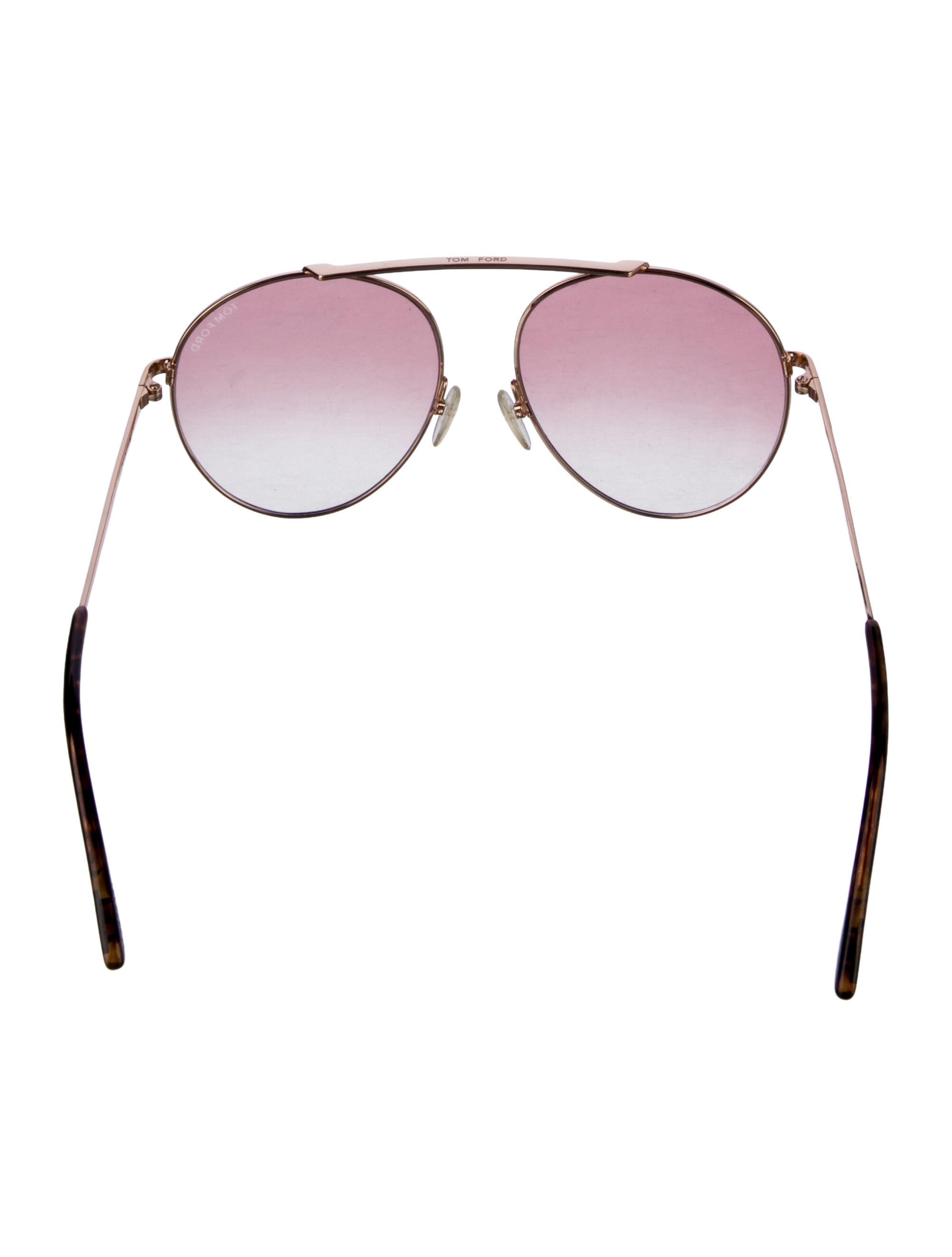 Tom Ford Round Gradient Sunglasses