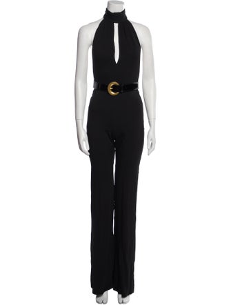 Tom Ford Silk Mock Neck Jumpsuit