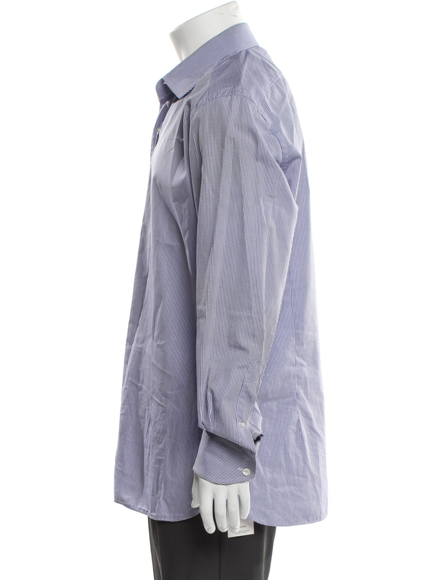 Tom Ford Plaid Print Long Sleeve Shirt