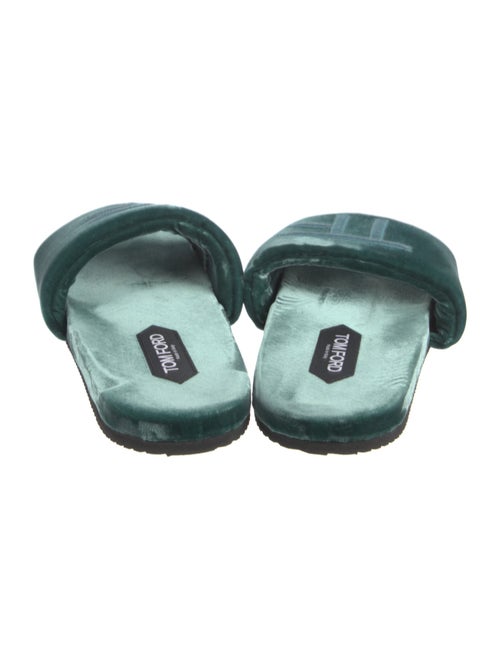 Tom Ford Velvet Embroidered Accent Slides
