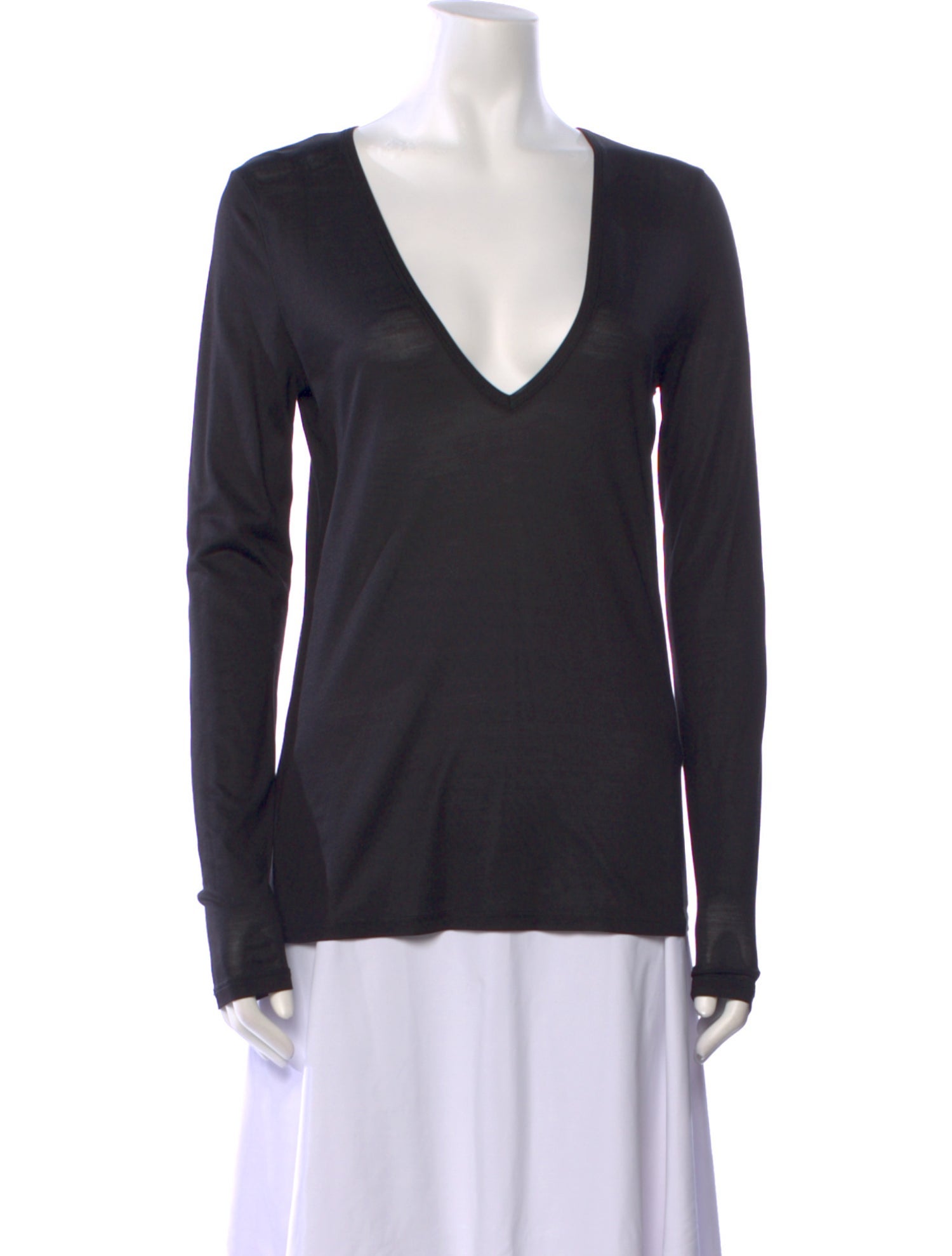 Tom Ford Silk V-Neck T-Shirt