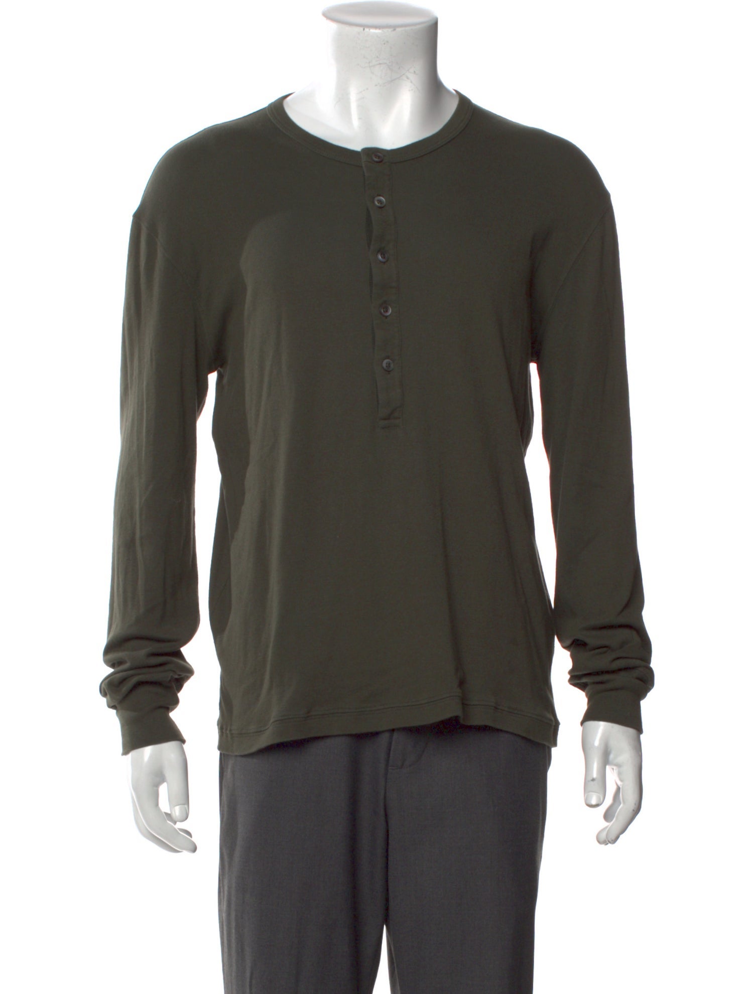 Tom Ford Crew Neck Long Sleeve Polo Shirt