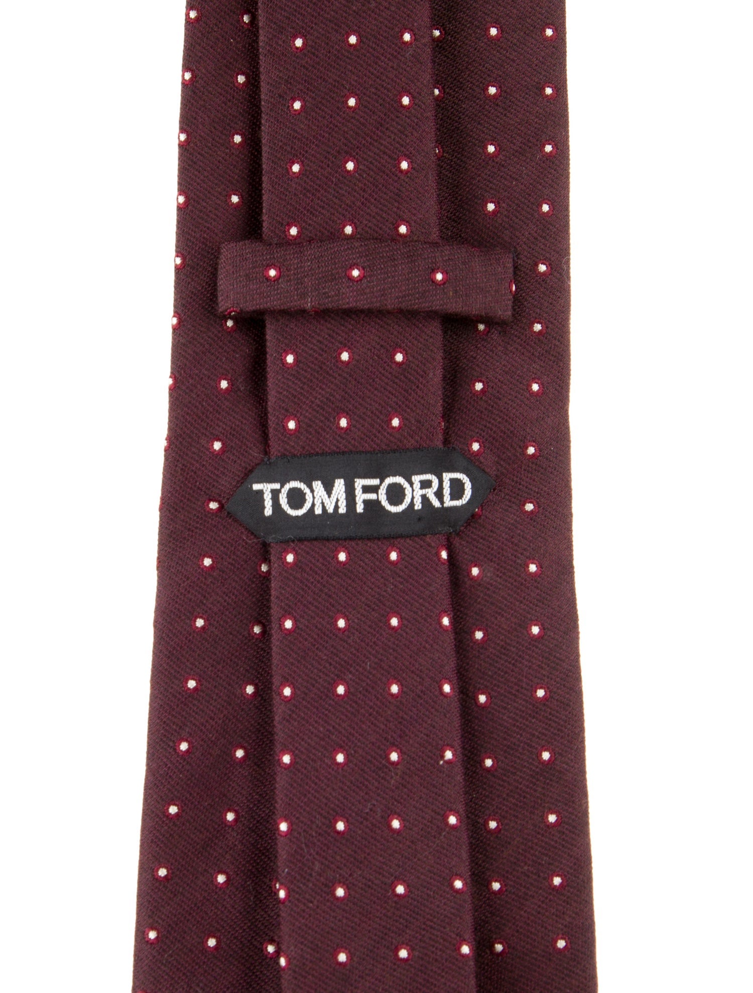 Tom Ford Burgundy Pattern Silk Tie