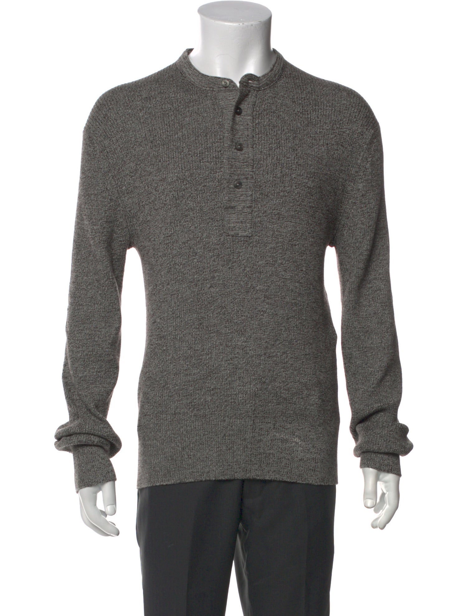 Tom Ford Wool Crew Neck Polo Sweater