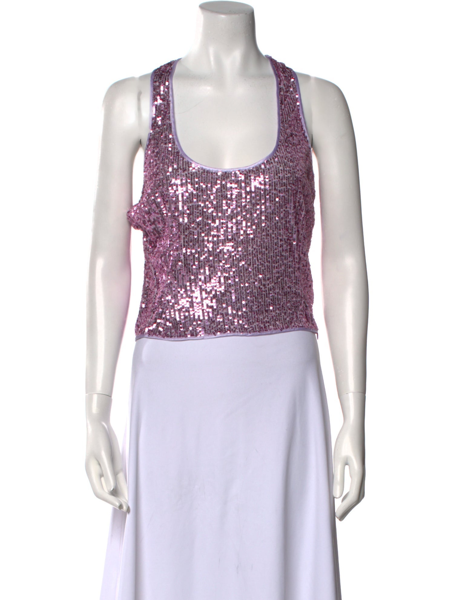 Tom Ford Patterned Scoop Neck Crop Top