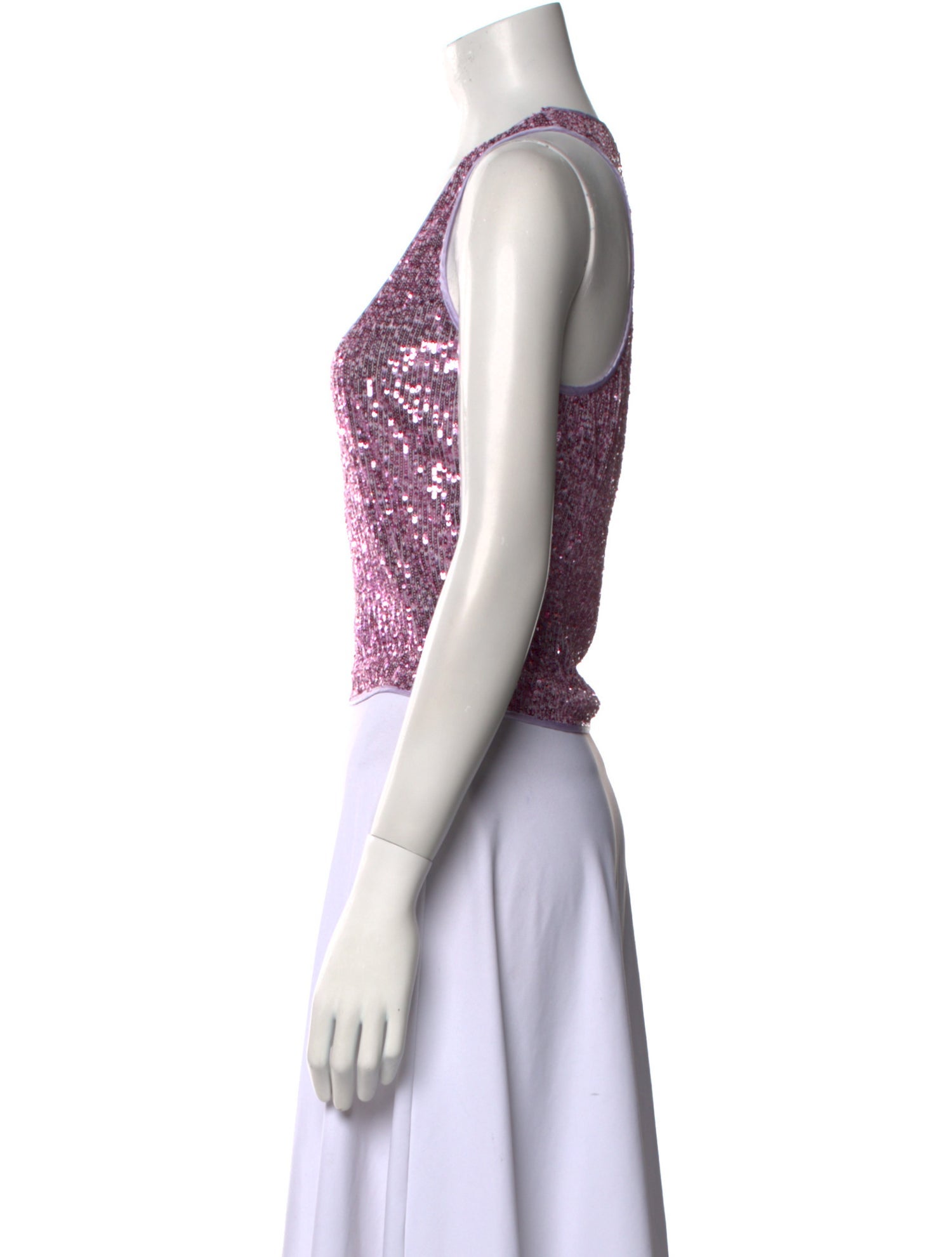 Tom Ford Patterned Scoop Neck Crop Top