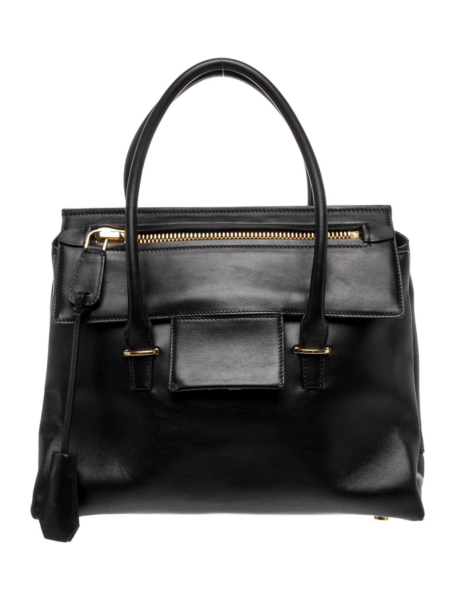 Tom Ford Leather Top Handle Bag