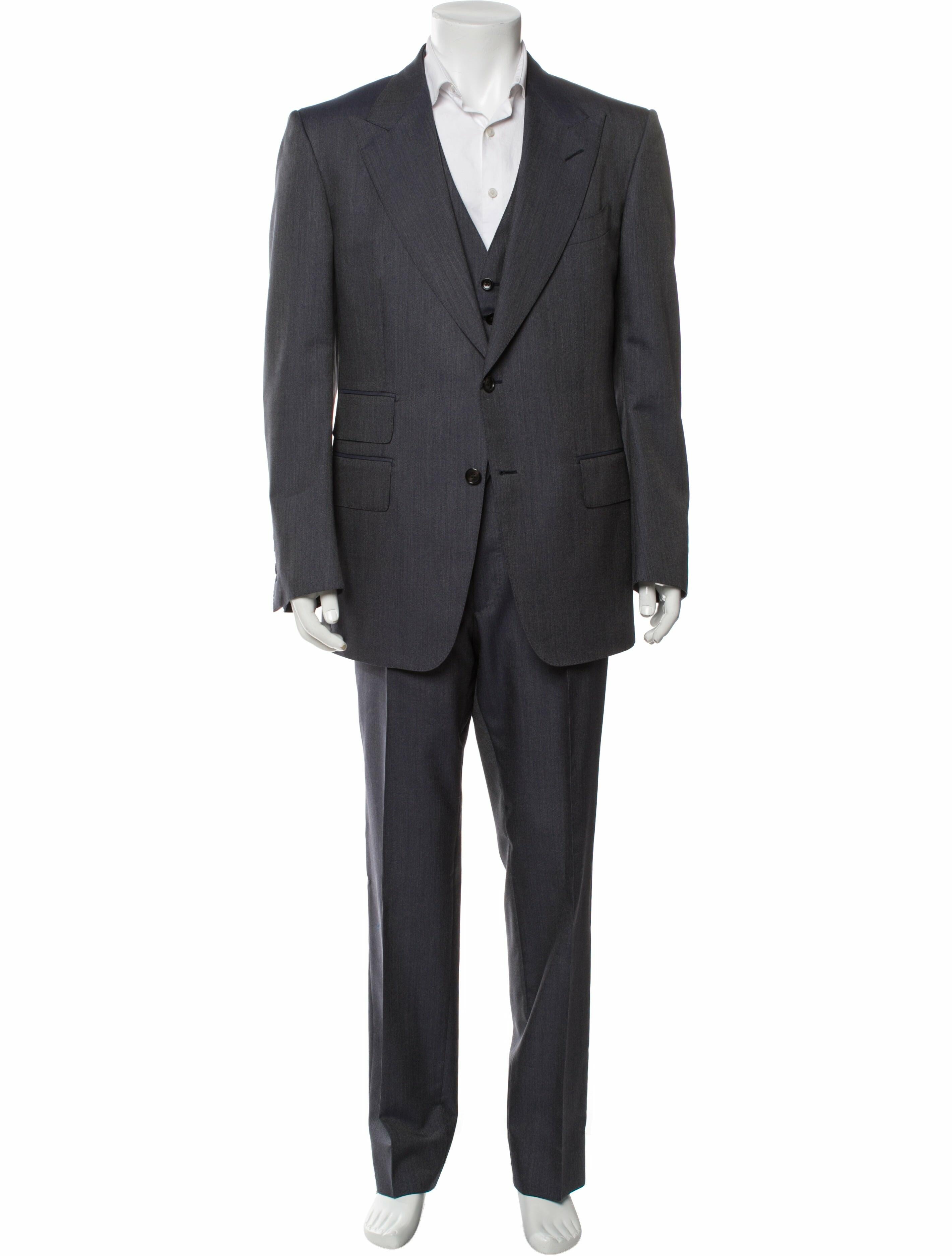 Tom Ford Wool Three-Piece Suit