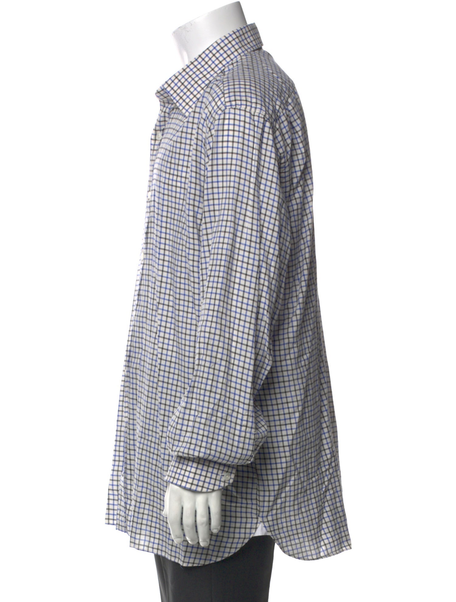 Tom Ford Plaid Print Long Sleeve Dress Shirt