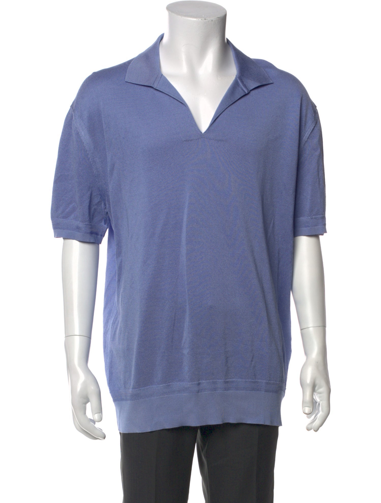 Tom Ford V-Neck Short Sleeve Polo Shirt