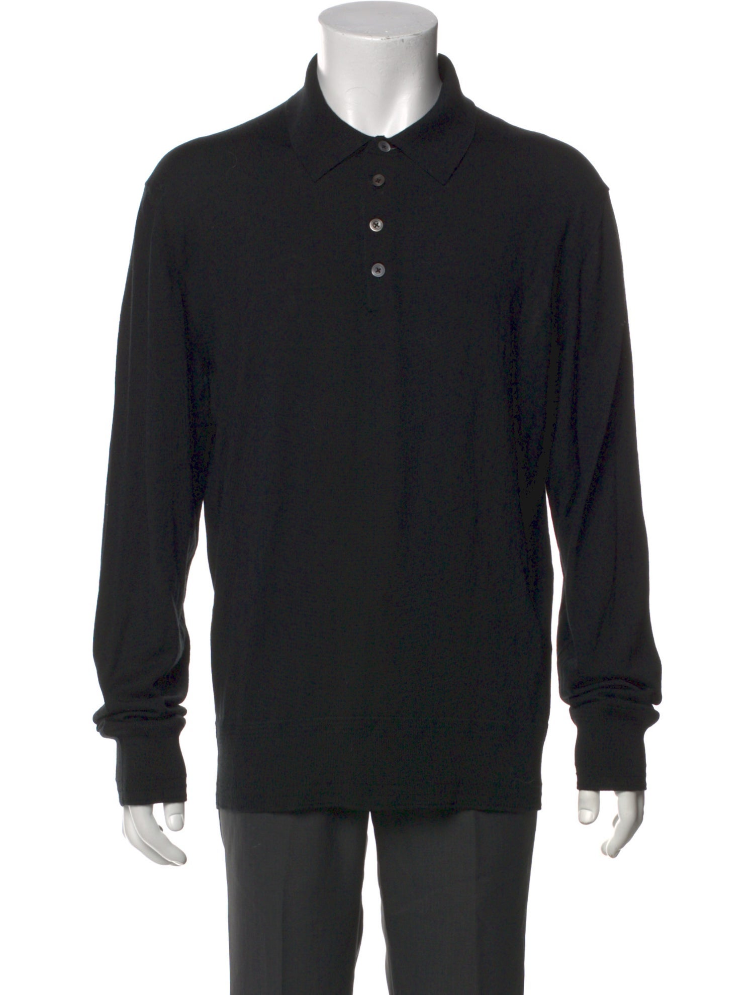 Tom Ford Wool Collar Polo Shirt
