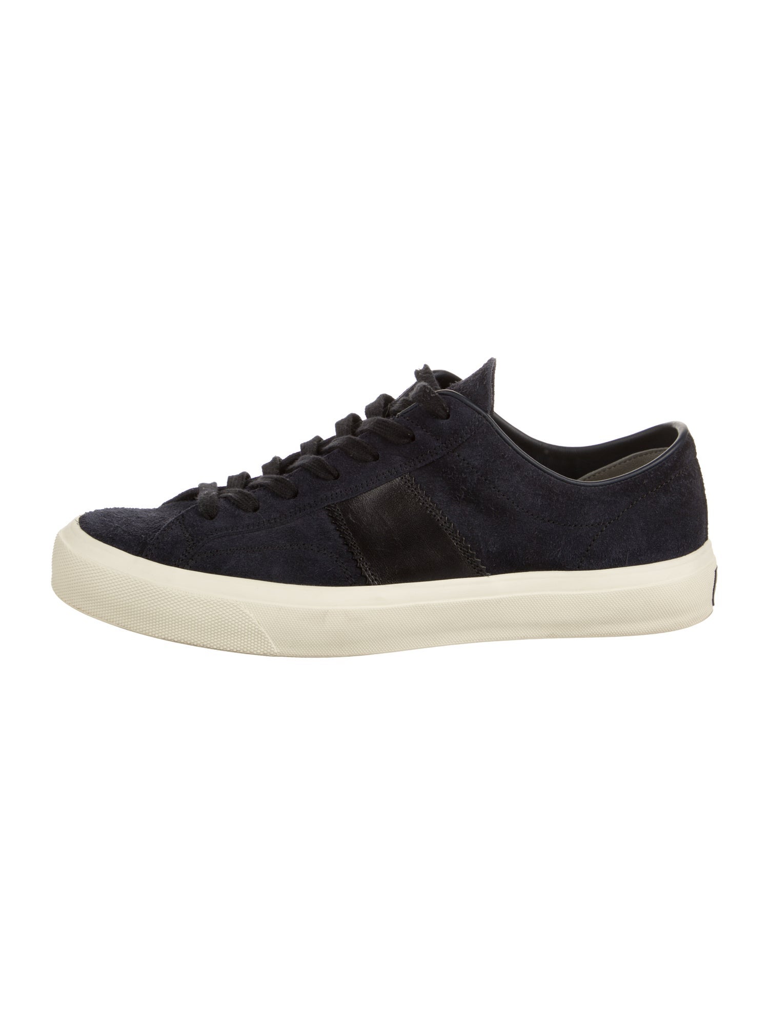 Tom Ford Suede Leather Trim Embellishment Sneakers