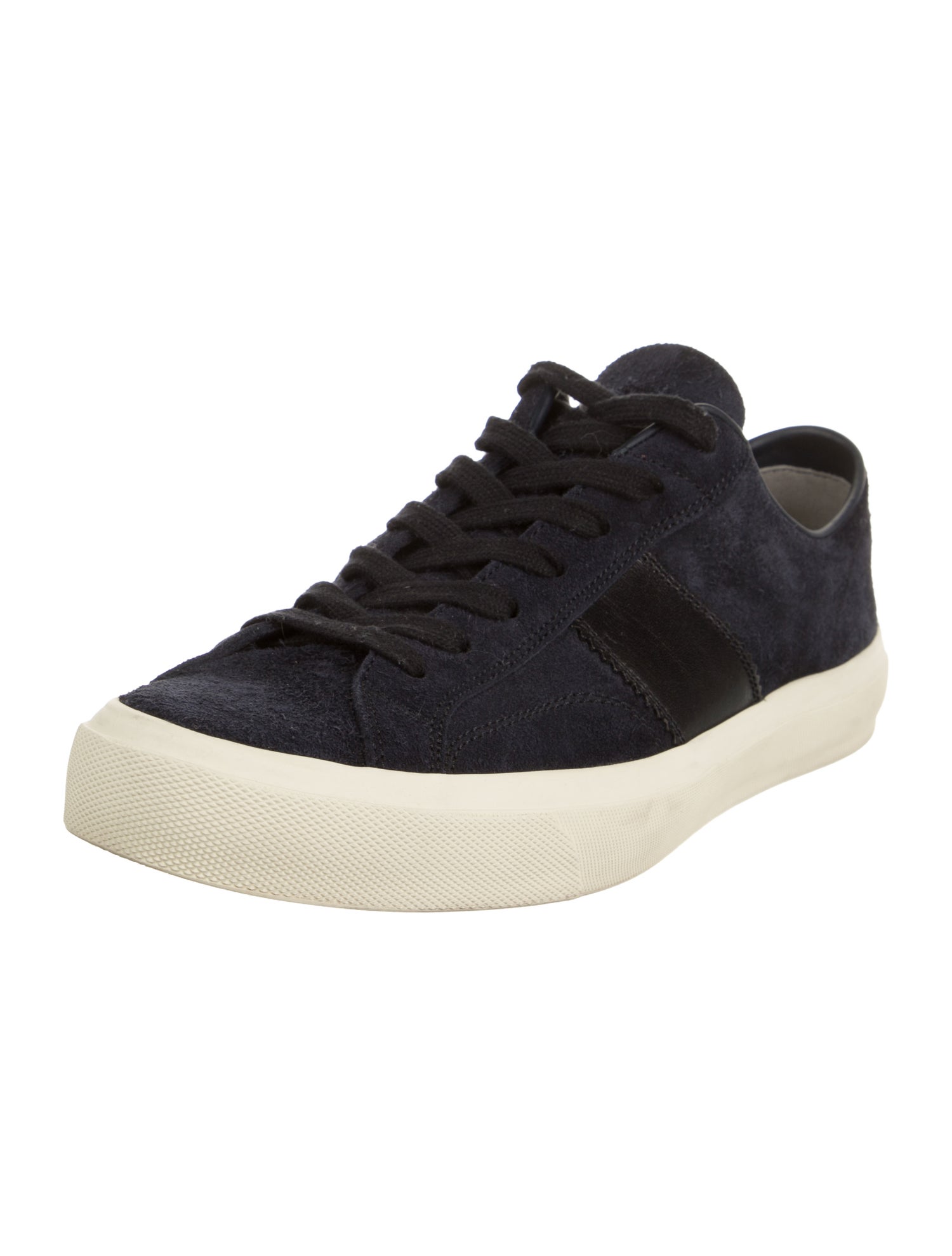 Tom Ford Suede Leather Trim Embellishment Sneakers