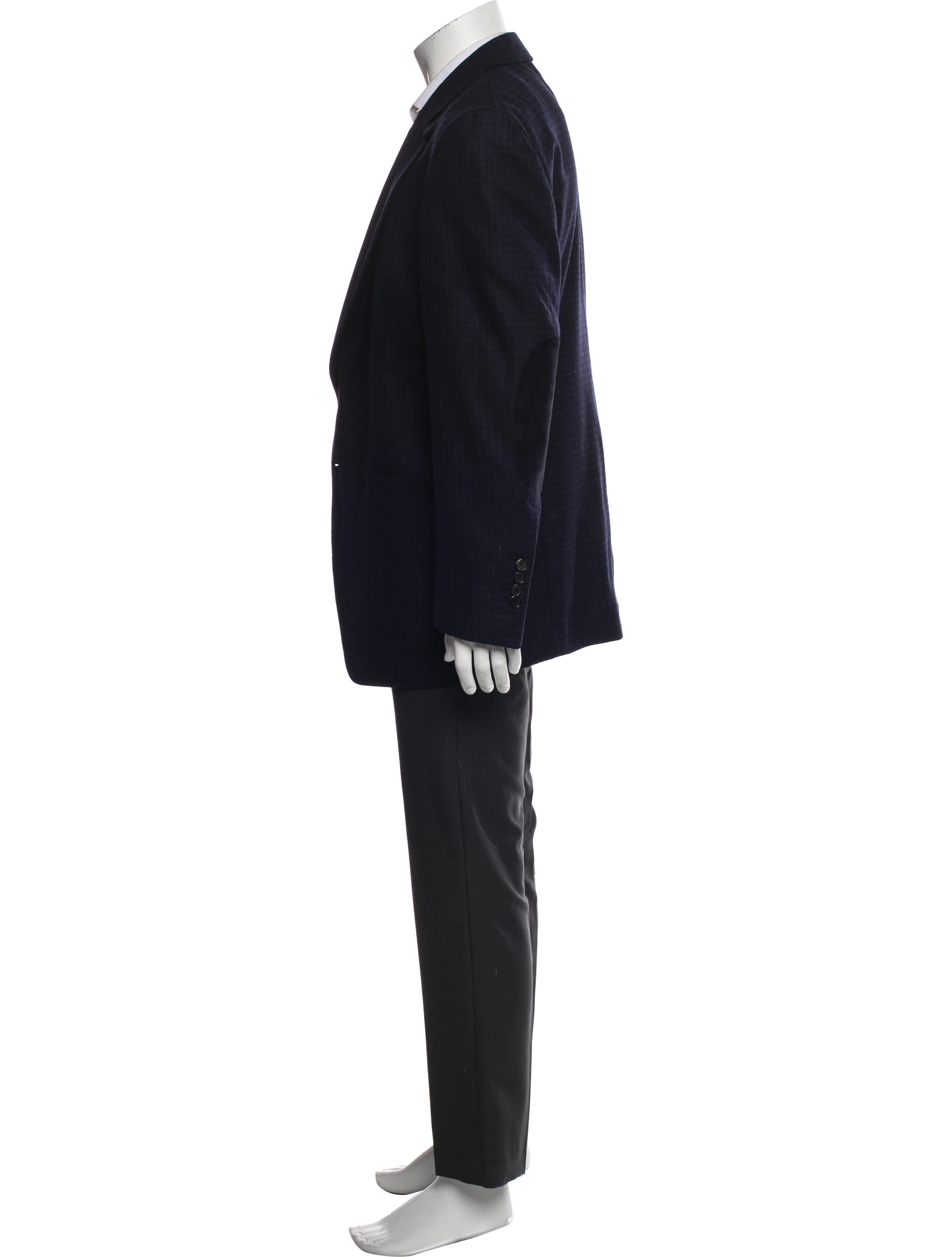 Tom Ford Wool Leather Trim Embellishment Blazer