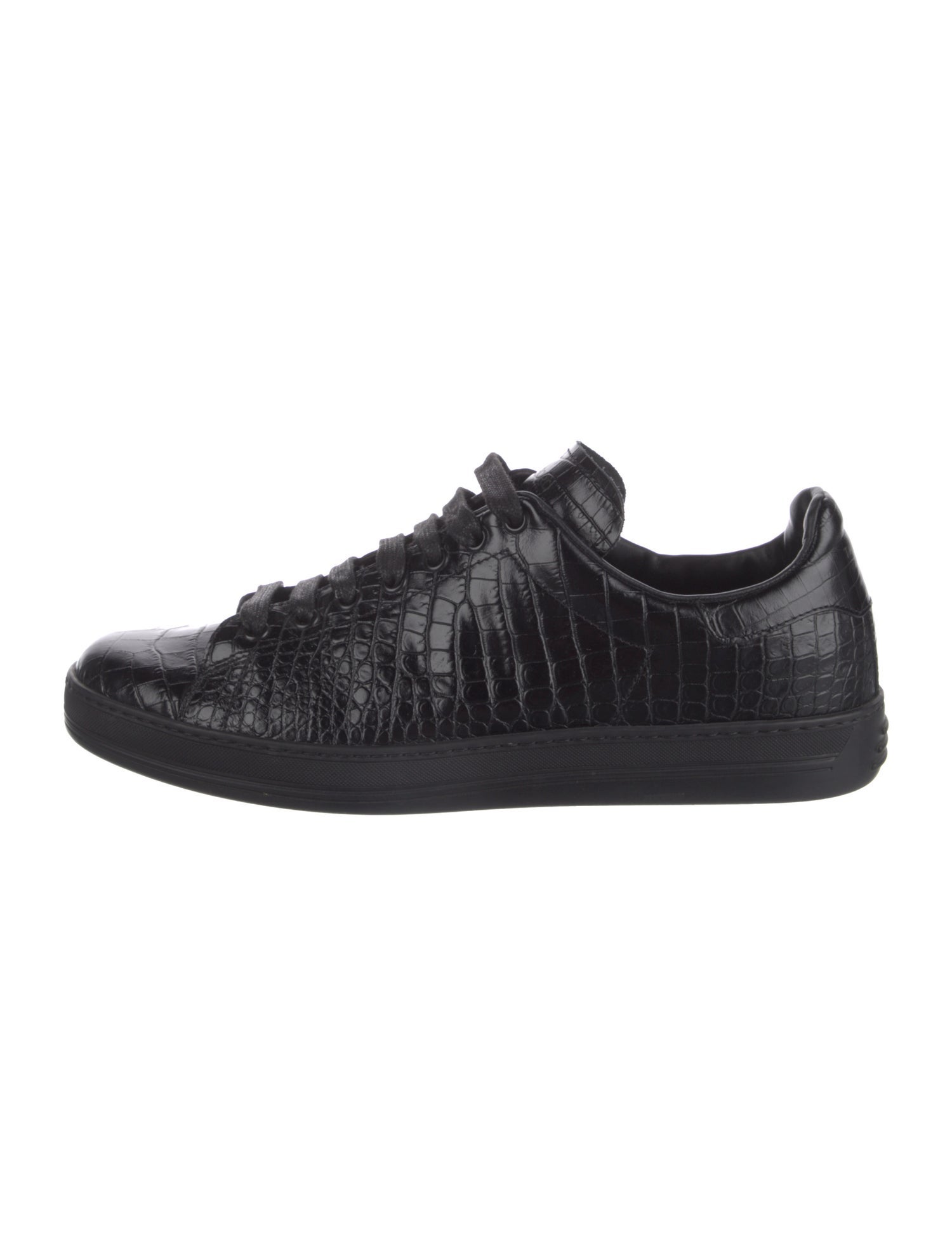 Tom Ford Embossed Leather Sneakers
