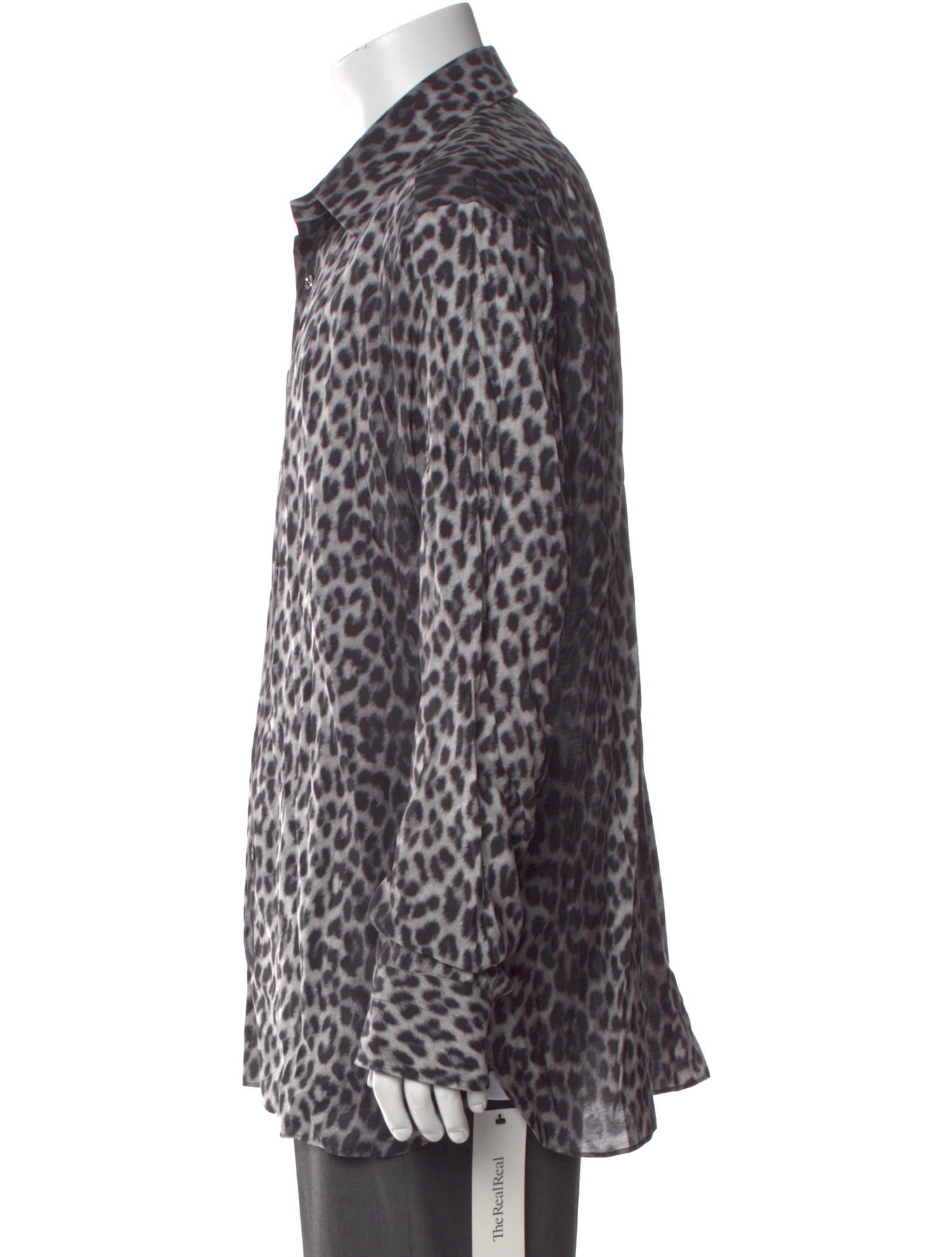 Tom Ford Animal Print Long Sleeve Shirt