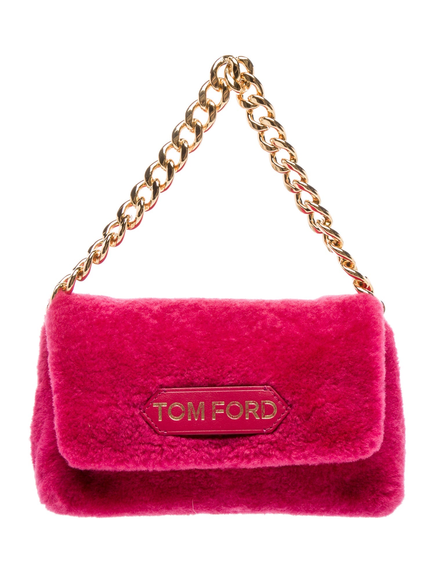 Tom Ford Shearling Top Handle Bag