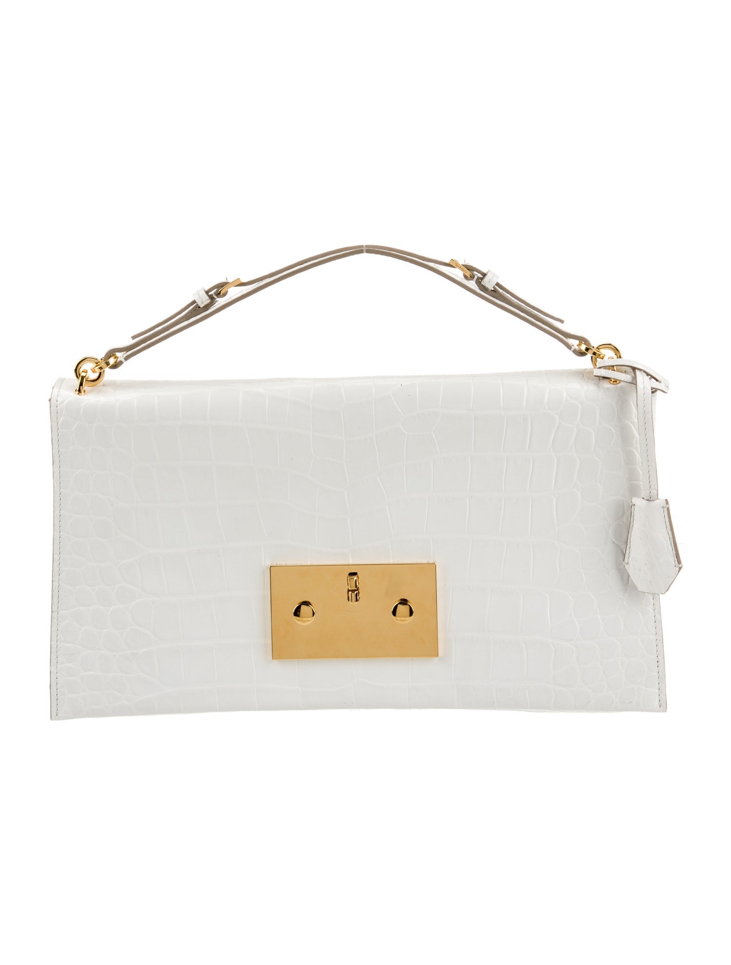 Tom Ford Embossed Leather Top Handle Bag