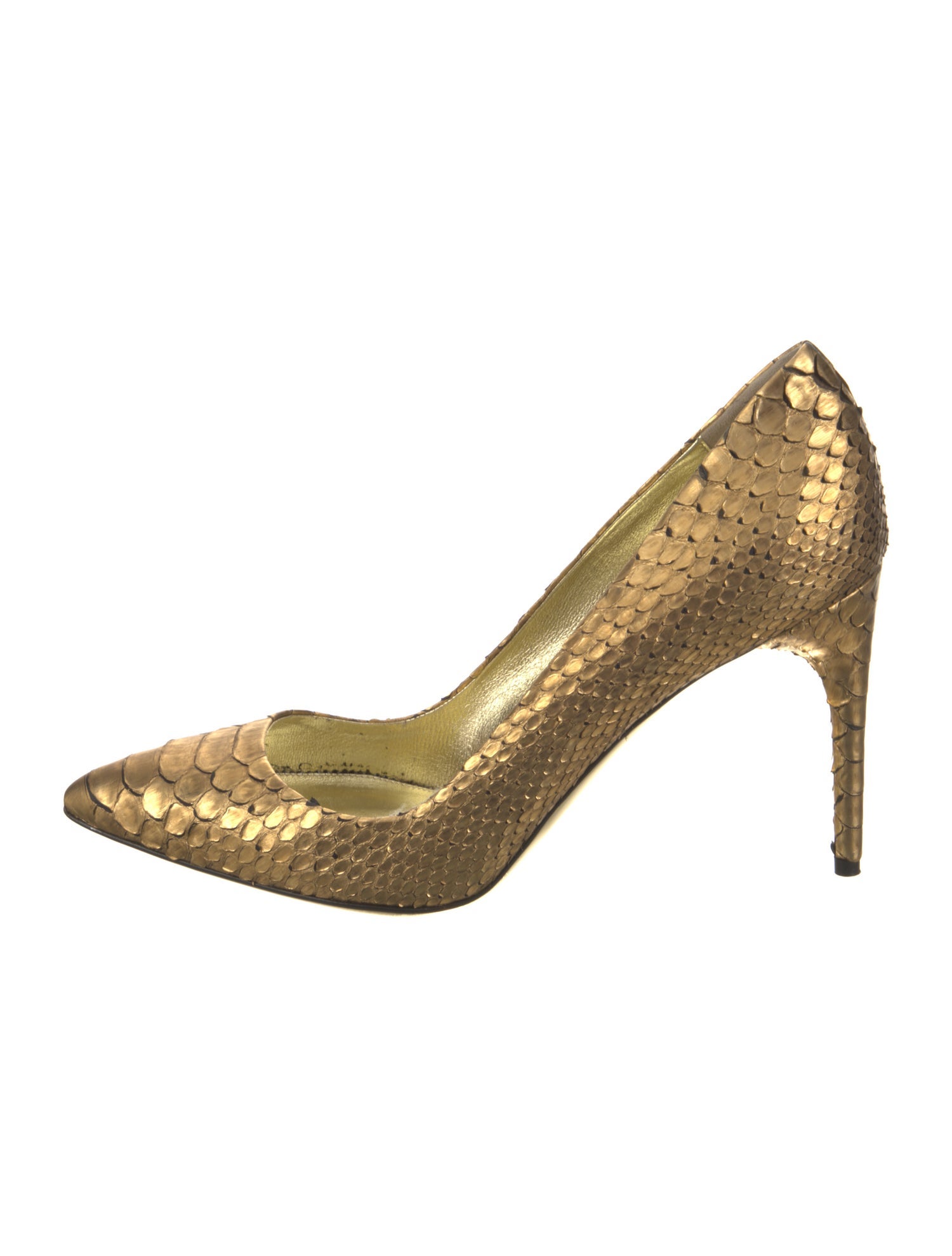 Tom Ford Embossed Leather Animal Print Pumps