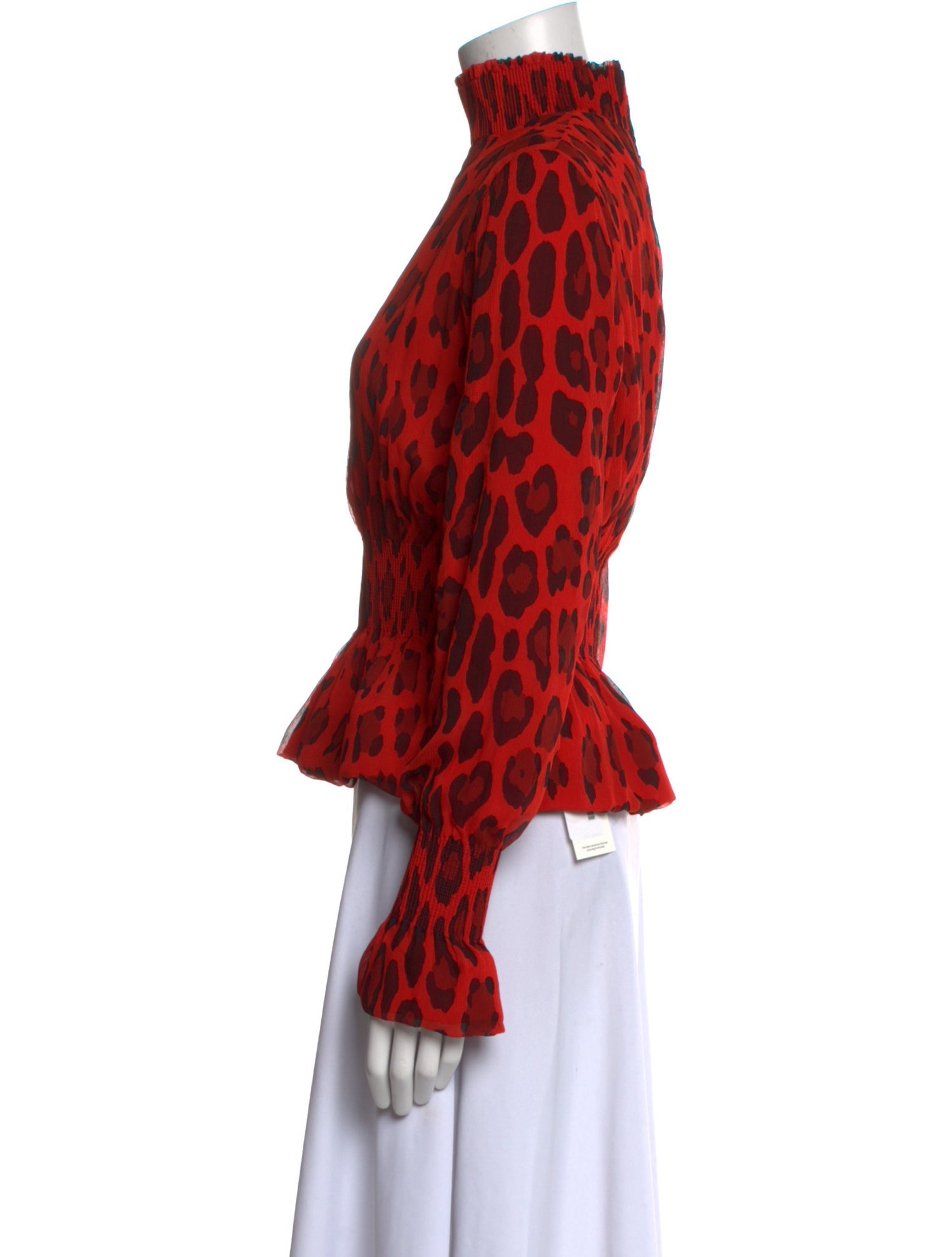 Tom Ford Silk Animal Print Blouse